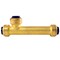 Apollo 1/2 in. Brass Push-To-Connect Slip Tee Fitting FSBT12SL - alternate 3